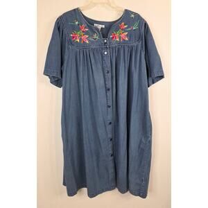 go softly denim patio dresses Vintage Go Softly Patio Dress